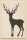 HEYDA 211801419 Stempel Weihnachten Christmas Deer Holz matt lackiert