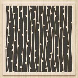 HEYDA 211801701 Stempel Hintergrundstempel Pearls Holz matt lackiert