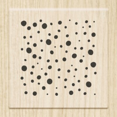 HEYDA 211801720 Stempel Hintergrundstempel Dots Holz matt lackiert