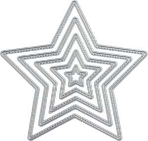 Stanzschablone Stitches Stern 20 x 20 mm - 128 x 128 mm Metall