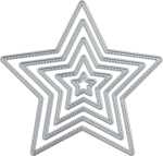 Stanzschablone Stitches Stern 20 x 20 mm - 128 x 128 mm...