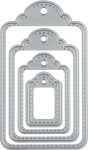 Stanzschablone Stitches Hangtag 45 x 29 mm - 120 x 70 mm...