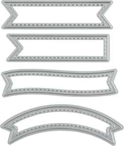 KNORR PRANDELL Stanzschablone Stitches Notiz 20 x 90 mm Metall