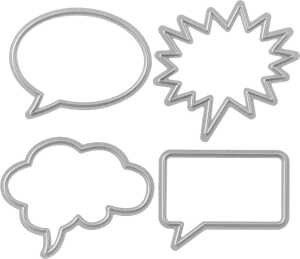 KNORR PRANDELL 2118560158 Stanzschablone Sprechblase 45 x 56 mm Metall