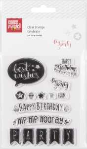 KNORR PRANDELL Stempelmotiv Clear Stamp Celebrate transparent