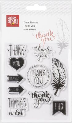 KNORR PRANDELL 2118834010 Stempelmotiv Clear Stamp Thank You transparent