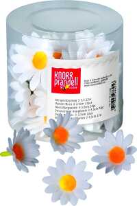 Dekostreu Blumen Margeriten Ø 3 - 35 cm Kunststoff weiss gelb