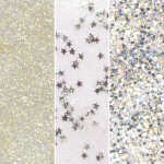 Glitter Glue Space weis Confetti Sterne silber Flaky silber Regenbogen
