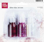 Glitter Glue Love rot Confetti Glue Herzen rot Flaky Glue...