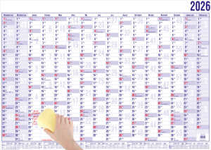 2026 Güss Wandplaner A0 16 Monate m. Beschichtung