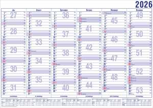 2026 Güss Tafelkalender A4 12 Monate