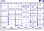 2026 Güss Tafelkalender A4 12 Monate
