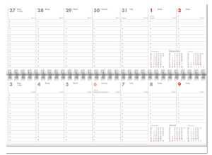2027  GÜSS Schreibtisch-Querkalender 1W. = 1S.