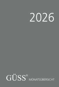 2027  GÜSS Monatsübersicht geheftet DIN A5