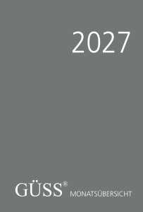 2027 GÜSS Monatsübersicht geheftet DIN A5
