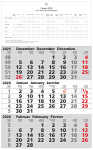 2026 Güss 3-Monatskalender 49x30cm