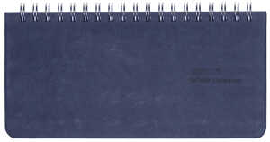 2026 Güss Tisch/-Taschenkalender 17x8cm m Wire-O.-Bindung Tucson blau