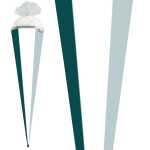 Roth Schultüte 85cm eckig Basteltüte weiß