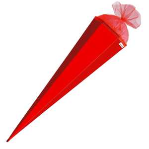 Roth Schultüte 85cm eckig Basteltüte rot