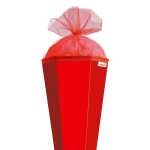 Roth Schultüte 85cm eckig Basteltüte rot