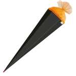 Roth Schultüte 85cm eckig Basteltüte schwarz