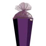 Roth Schultüte 85cm eckig Basteltüte lila