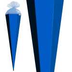 Roth Schultüte 85cm eckig Basteltüte pazifikblau