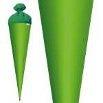 Roth Schultüte 70cm rund Basteltüte grün