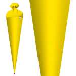 Roth Schultüte 70cm rund Basteltüte gelb