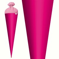 Roth Basteltüte, pink, 70 cm, rund, Rot(h)-Spitze, Filzverschluss