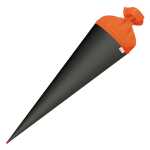 Roth Schultüte 70cm rund Basteltüte schwarz