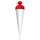 Roth Basteltüte weiß, Verschluss rot, 70 cm, rund, Rot(h)-Spitze