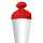 Roth Basteltüte weiß, Verschluss rot, 70 cm, rund, Rot(h)-Spitze