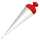 Roth Basteltüte weiß, Verschluss rot, 70 cm, rund, Rot(h)-Spitze