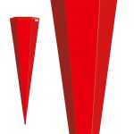 Roth Schultüte 85cm eckig Basteltüte rot