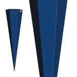 Roth Schultüte 85cm eckig Basteltüte ultramarinblau