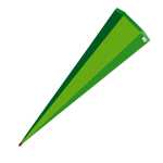 Roth Schultüte 85cm eckig Basteltüte grün