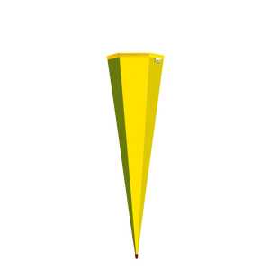 Roth Rohling, gelb, 85 cm, eckig, Rot(h)-Spitze, ohne Verschluss