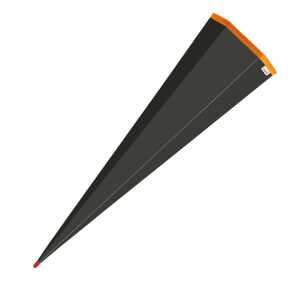 Roth Schultüte 85cm eckig Basteltüte schwarz