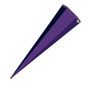 Roth Schultüte 85cm eckig Basteltüte lila