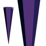 Roth Schultüte 85cm eckig Basteltüte lila