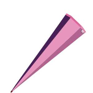 Roth Schultüte 85cm eckig Basteltüte rosa