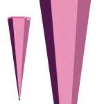 Roth Schultüte 85cm eckig Basteltüte rosa