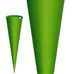 Roth Schultüte 70cm rund Basteltüte grün