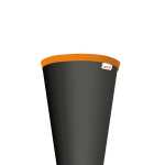 Roth Schultüte 70cm rund Basteltüte schwarz