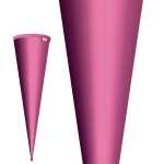 Roth Schultüte 70cm rund Basteltüte rosa