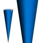 Roth Schultüte 70cm rund Basteltüte pazifikblau