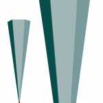 Roth Schultüte 85cm eckig Rohling ohne Verschluss