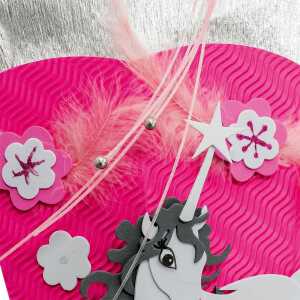 Roth Schultüten-Bastelset mit Moosgummiteilen, Einhorn - Bastelset