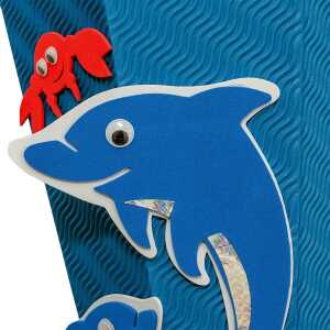 Roth Schultüte 68cm eckig Delfin - Bastelset